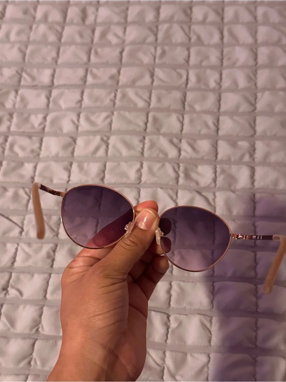 Round Pink Gradient Women's Sunglasses